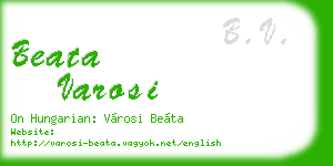 beata varosi business card
